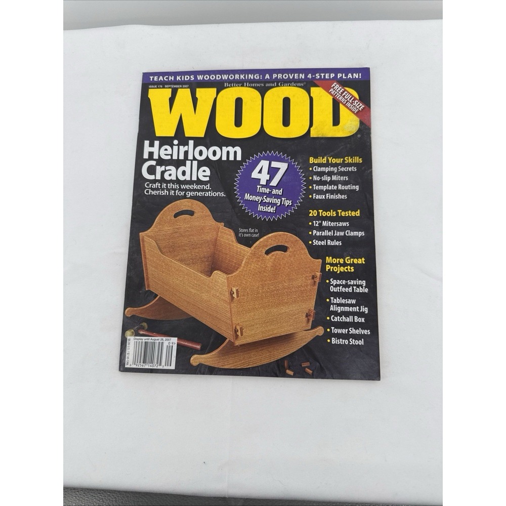 Wood Magazine September 2007 Craft A Heirloom Cradle This Weekend